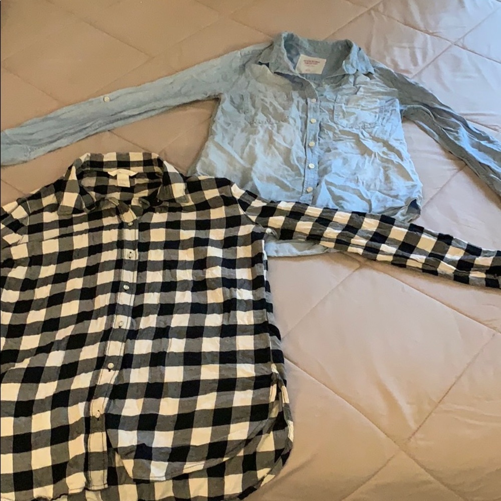 Button Up Long Sleeve Tops